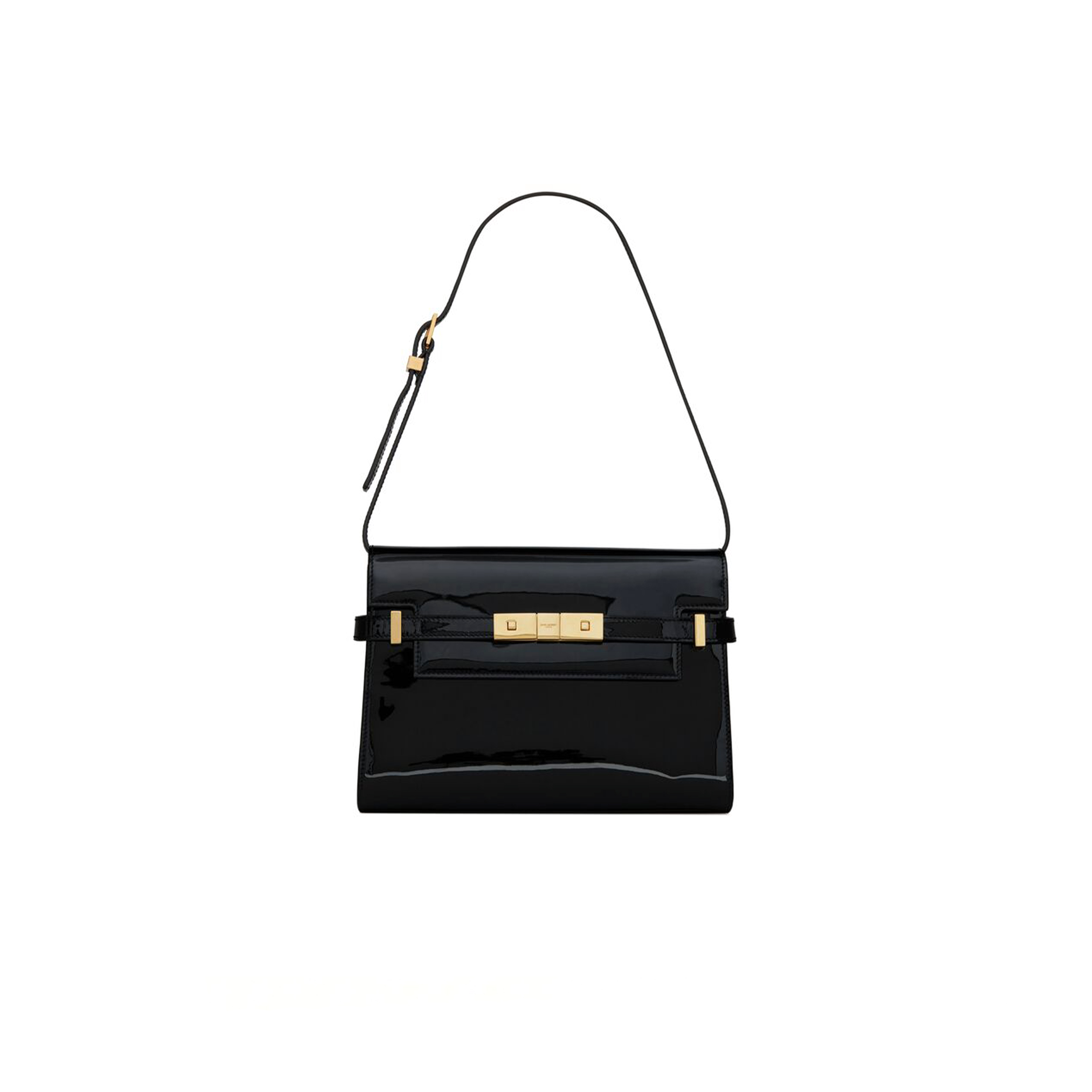 YSL MANHATTAN SMALL IN PATENT LEATHER 675626B870J1000 (24*17.5*6cm)